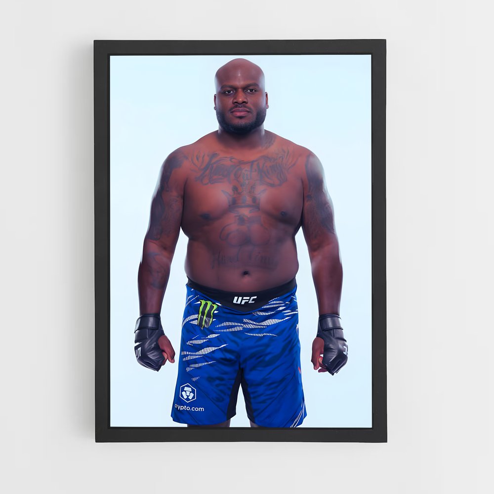 Poster Derrick de lewis – affiche MMA (vue 2)